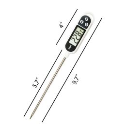 1pc; -58FÃ‚Â°~572FÃ‚Â°; 304 Food Grade Stainless Steel; Probe Type Electronic Thermometer