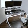 Techni Sport White Stryker Gaming Desk; White