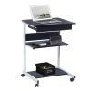 Techni Mobili Rolling Laptop Cart with Storage; Graphite