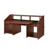 Annette Music Desk; Walnut &amp; Black Finish OF00994