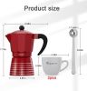 Aluminum Stovetop Espresso Coffee Maker; Stove Top Coffee Maker Mocha Pot