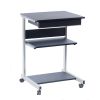 Techni Mobili Rolling Laptop Cart with Storage; Graphite