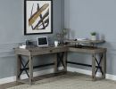 Talmar Writing Desk w/Lift Top in Weathered Gray Finish OF00054