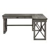 Talmar Writing Desk w/Lift Top in Weathered Gray Finish OF00054