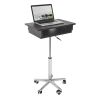 Techni Mobili Folding Table Laptop Cart, Graphite