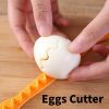 2pcs Egg Cutter, Fancy Cut Egg Cooked Eggs Cutter, Lace Egg Slicer, Carving Lace Cutting Wire Egg Cutter, Kitchen Accessories