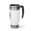 Black Irish Stainless Steel Travel Mug with Handle; 14oz