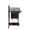 Techni Mobili Stylish Computer Desk with Storage; Chocolate