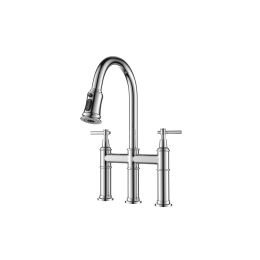 Transition bridge kitchen faucet with pull-down nozzle (Default: Default)