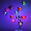 24pcs, 3D LED Butterfly Decoration Night Light Sticker Single And Double Wall Light For Garden Backyard Lawn Party Festive Party Nursery Bedroom Livin