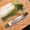 Stainless Steel Multifunctional Garlic Cutter Onion Knife Scallion Chopped Vegetable Cutter Sharp