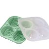 1pc Rose Ice Cube Mold Tray; Silicone 4-Cell Ice Cube Mold For Whiskey Cocktail Refrigerator Kitchen Utensils